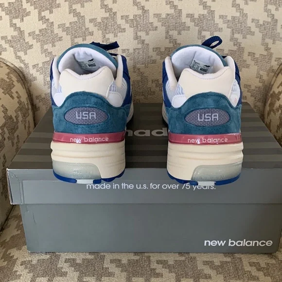 Mens New Balance 992 Made in USA Tropical size 9.5 with box RARE - Picture 4 of 9